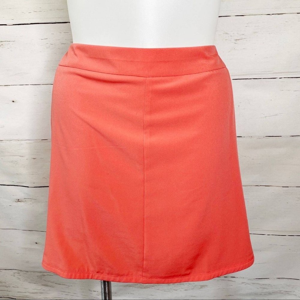 Plus Size Work Out Active Skort Fully Lined Coral - Picture 2 of 8